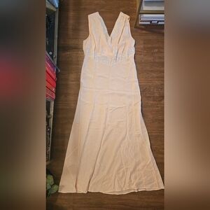 Elegant Blush Lace Nightgown